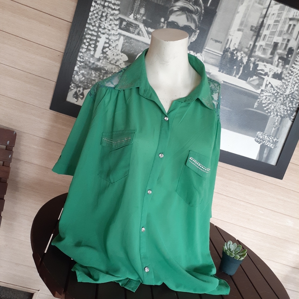 Juliet Rose Plus Size Blouse 3X